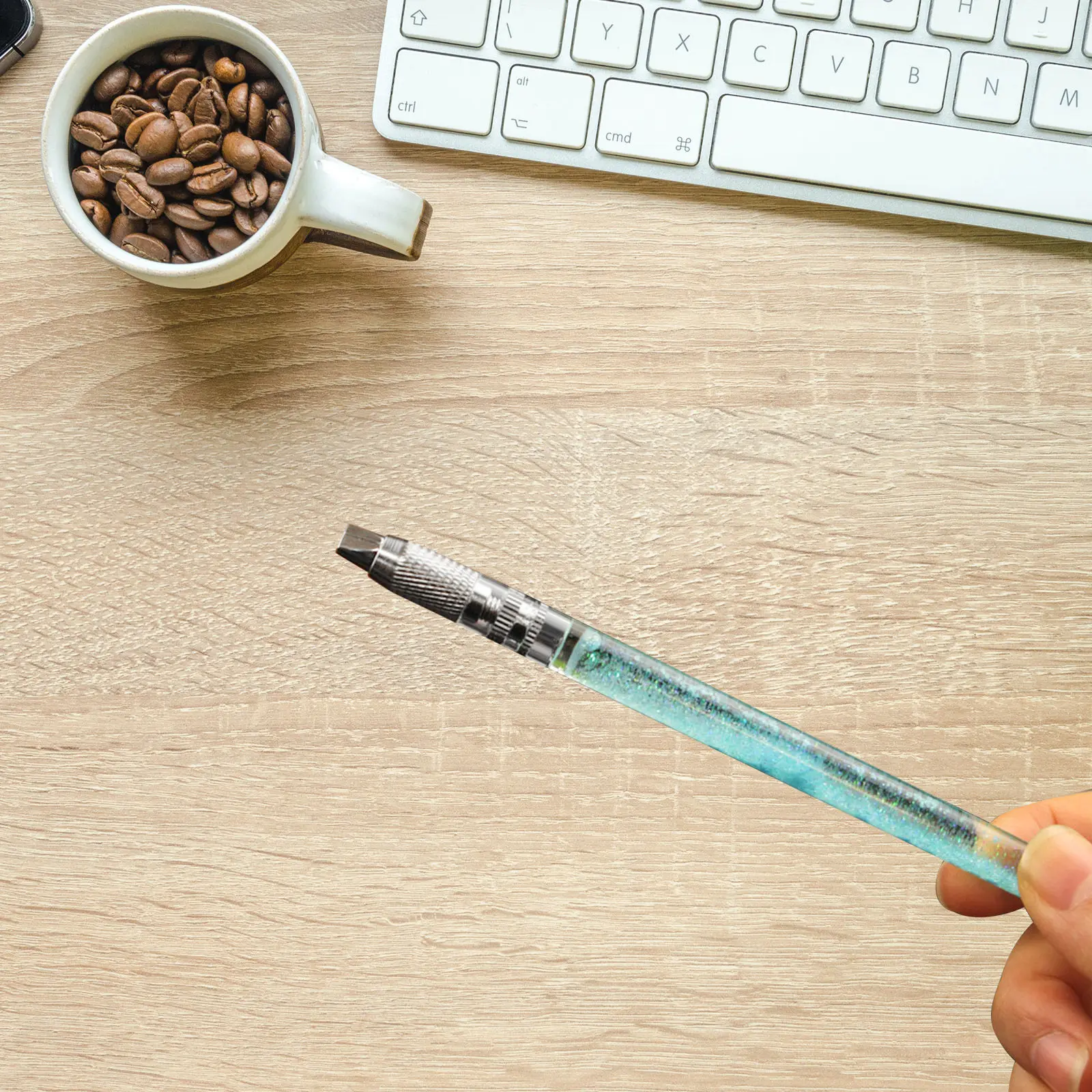 

1Set Flow Sand Craft Cutter Kit Plastic Metal DIY Scrapbook Pen Cutting Tool Lightweight Precise Manual Art Cutter for Paper