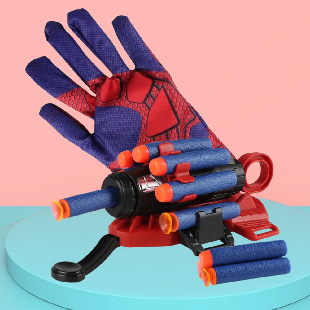 

No Hero Movie Web Launch Distance 5m Cosplay Glove Wrist Web Shooter Toy Set Best Gift for Boys Girls