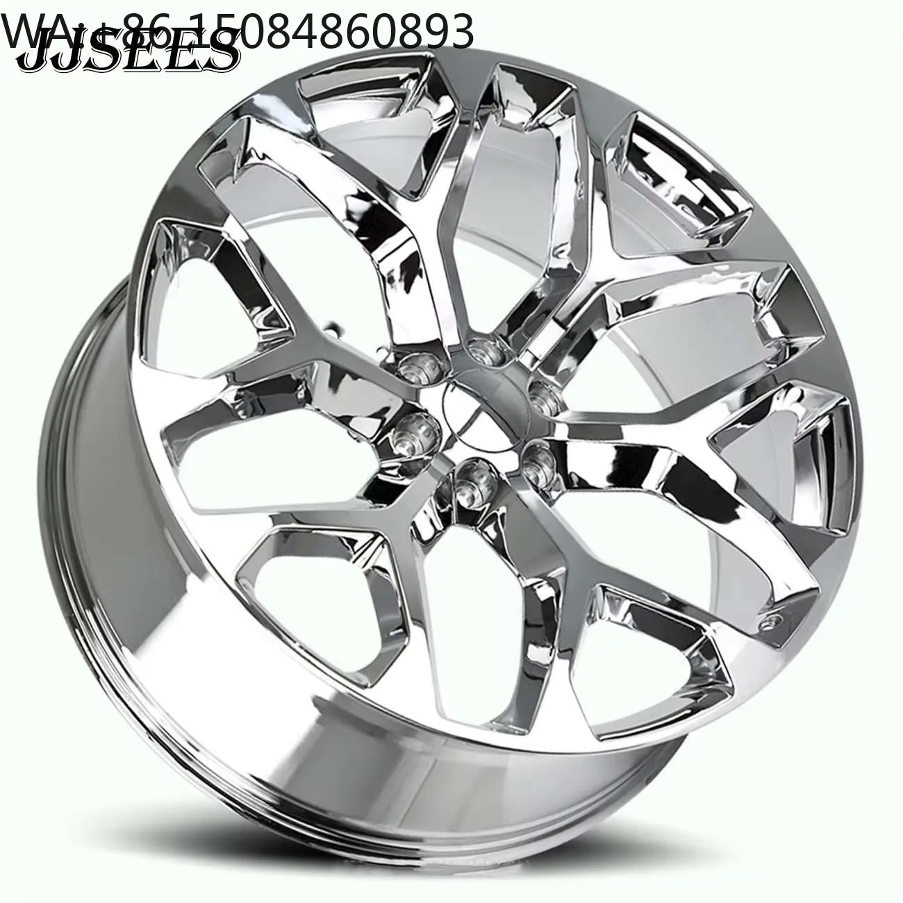 Chrome Snowflake Forged Wheels 20‑26 Inch 6x139.7 Rims Auto Accessories For Full‑size American Luxury Pickup SUV Vehicle Tuning