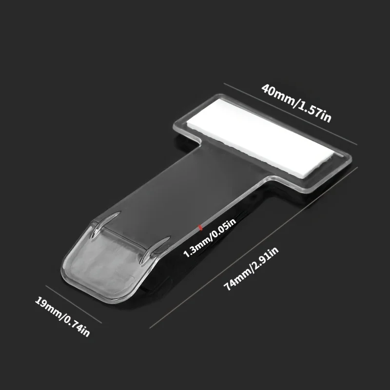 2pcs Transparent Car Vehicle Parking Ticket Receipt Permit Card Holder Clip Sticker Windscreen Plastic Universal Car Accessories