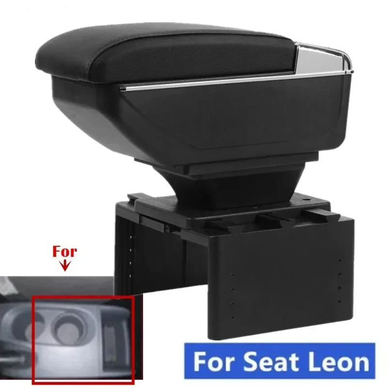 

Central armrest box For Seat Leon Armrest Box For Seat Leon Mk2 Car armrest Box Center Console Storage box Retrofit parts