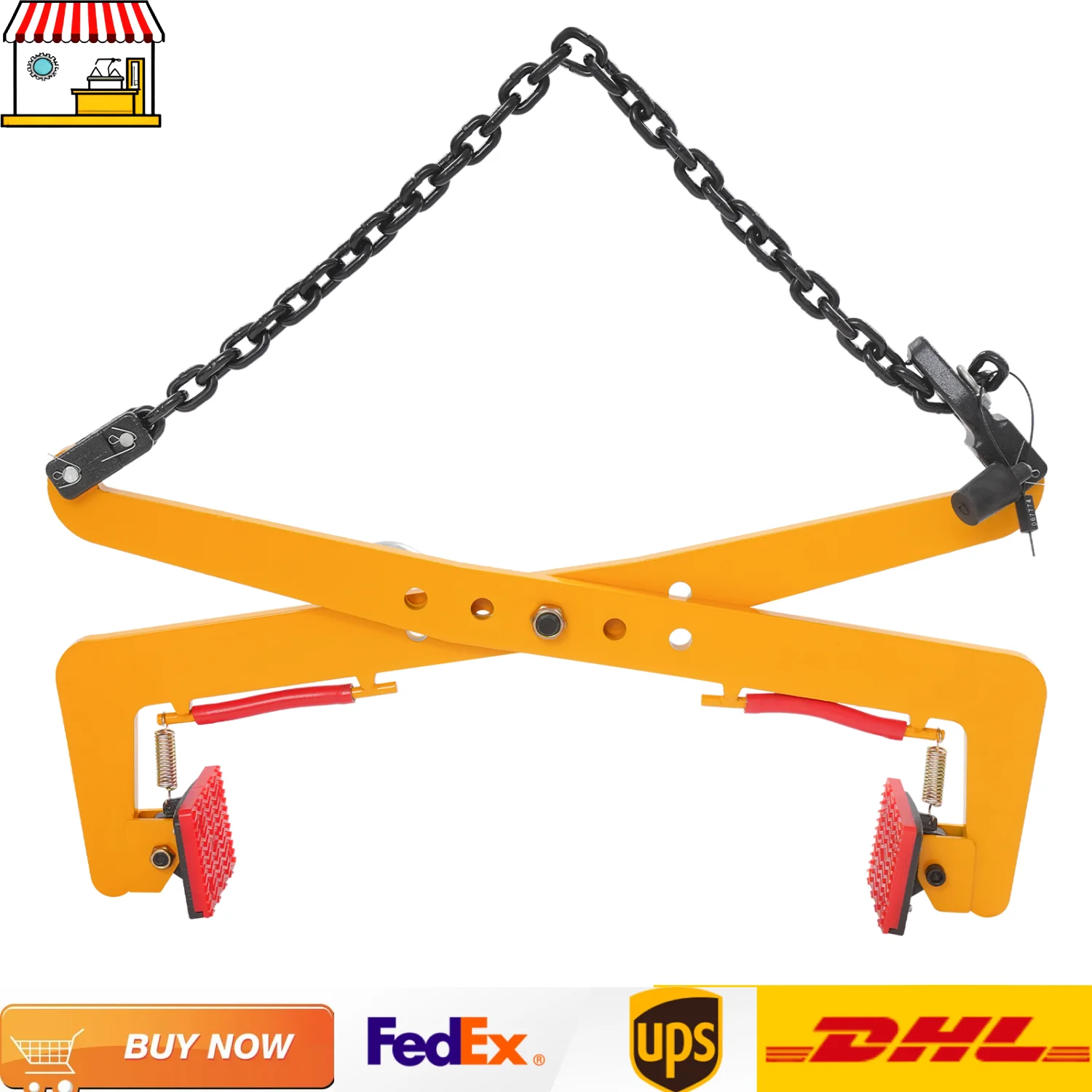 

23inch Stone Lifting Clamp| 33-70cm Opening High-Strength Steel Stone Handling Clamp| 500kg Load