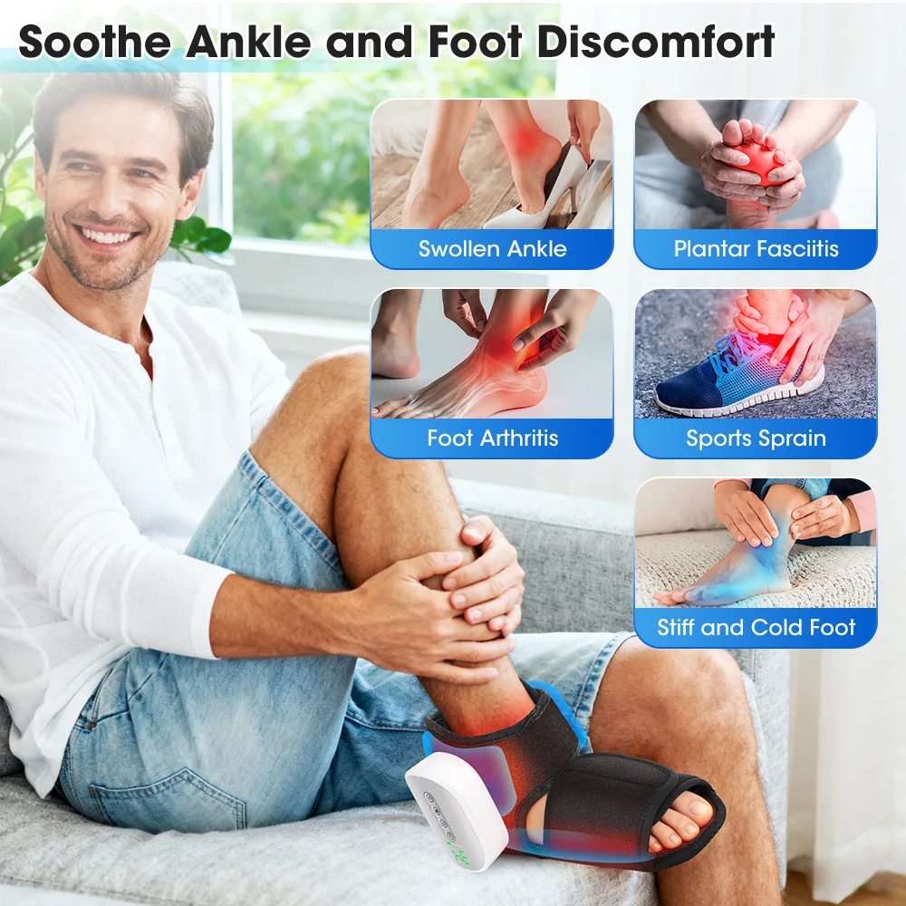 Cordless Airbag Foot And Ankle Massager With Warming Function_voghion.com