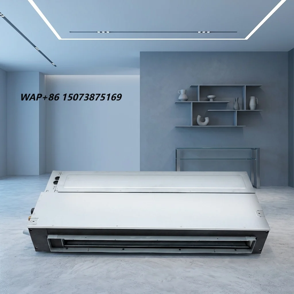 Low Noise Rooftop HVAC R-410A Central Air Conditioner 220V Slim Structure Gentle Wind Health Protection Hotels Pump