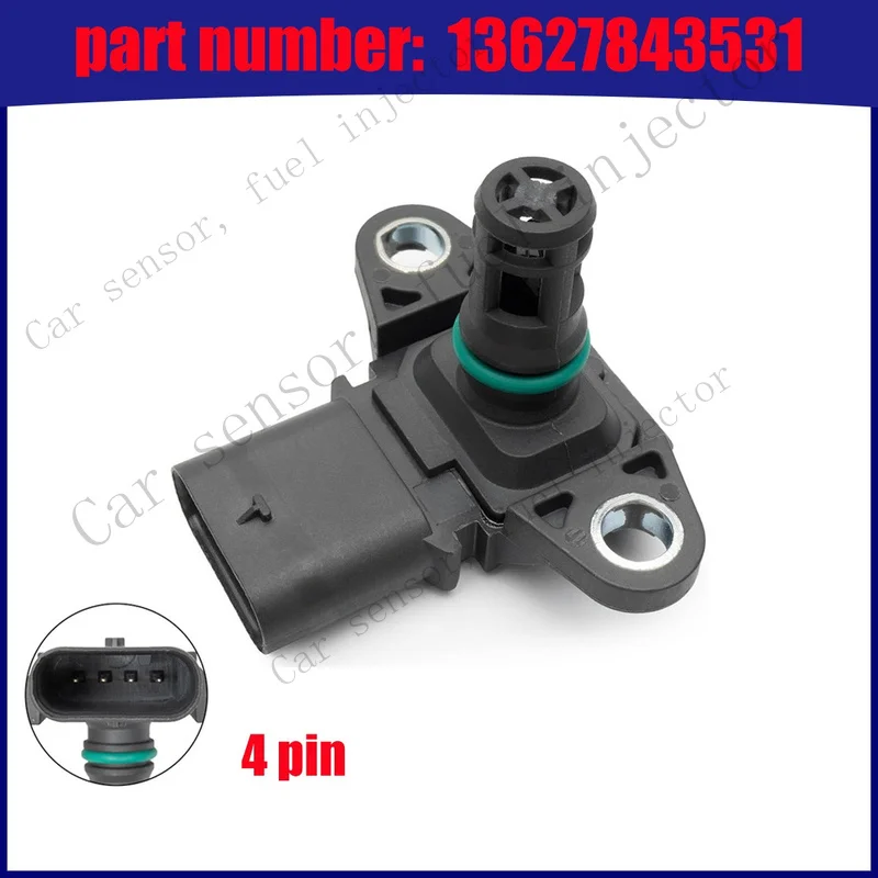 Q+ Inlet Pressure Sensor For BMW 135i 335i 535i N54 N55 13627843531