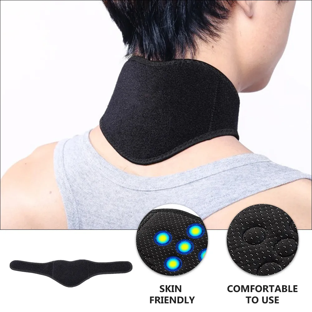 

Магнитный массажер для шеи с подогревом (1 шт.), премиум-класса, самонагревающийся, для поддержки шейного отдела позвоночника, снятия боли и улучшения кровообращения, защита для шеи