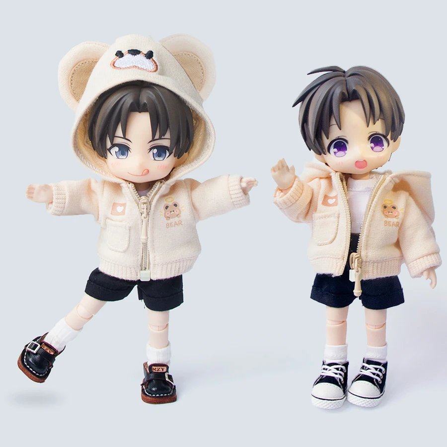 Ob11 roupas de boneca casaco bonito esportes casual wear sapo urso tubarão jaqueta para obitsu11 gsc 1/12 bjd ufdoll ymy p9 acessórios de boneca