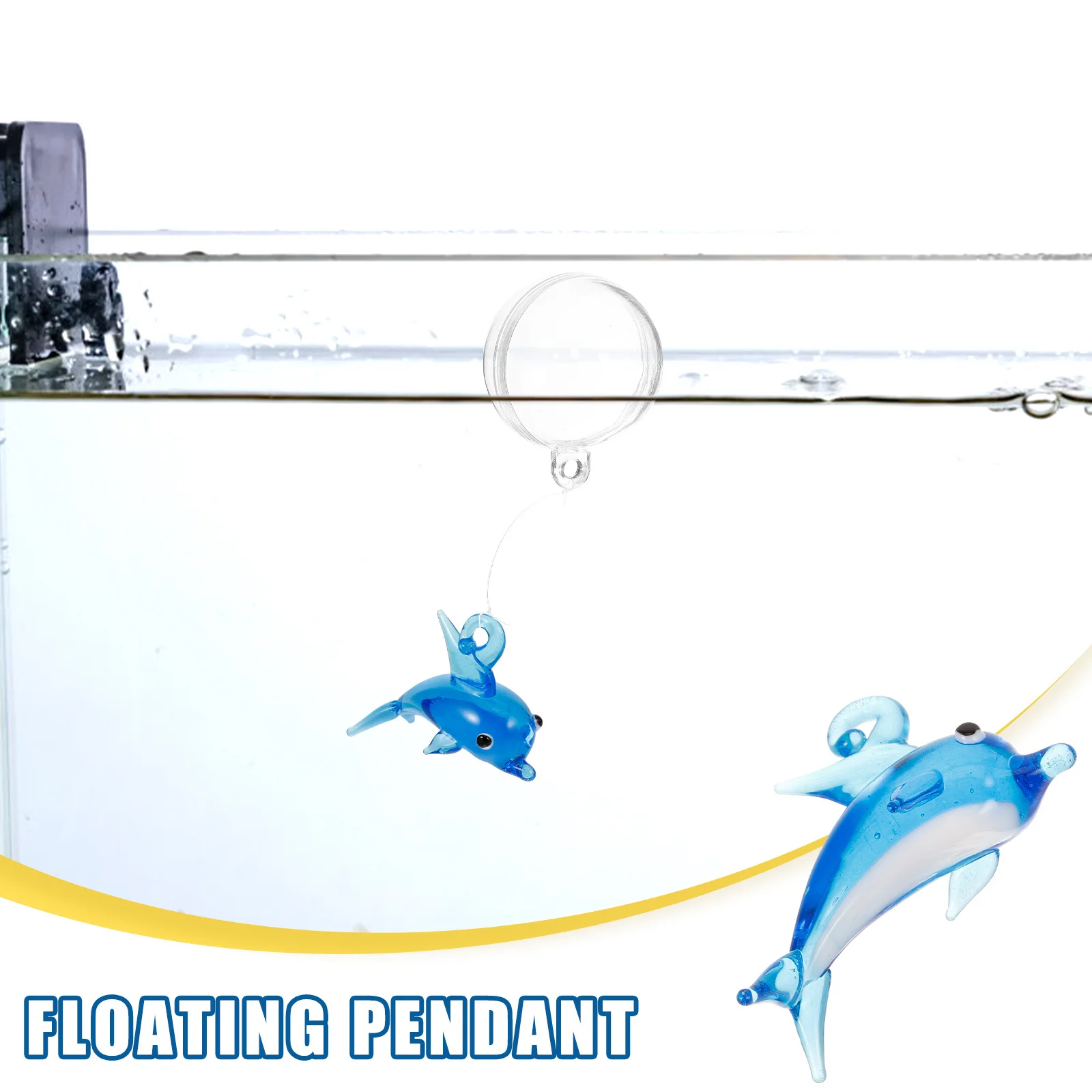 

Glass Fish Aquarium Float Decoration Hanging Pendant Micro Landscape Fish Tank Floating Aquarium Ornament Floating Adornment