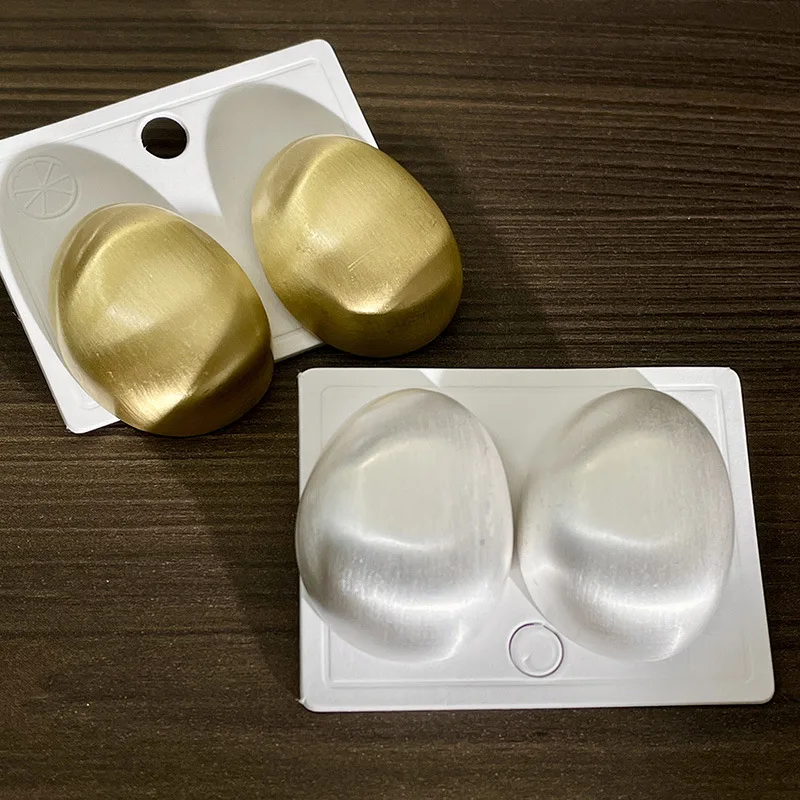 European and American New Trendy Brushed Matte Metal Stud Earrings for Women Simple Temperament Vintage Jewelry