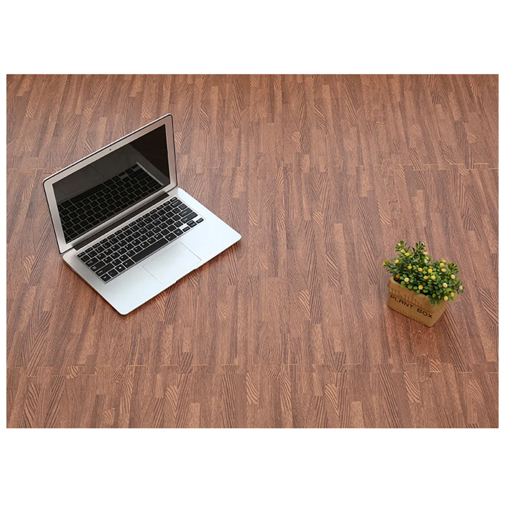 

8PCS 30cm Square EVA Yoga Mat Floor Interlocking Mat Show Floor Yoga Fitness Gym Exercise Mat ( Grain)