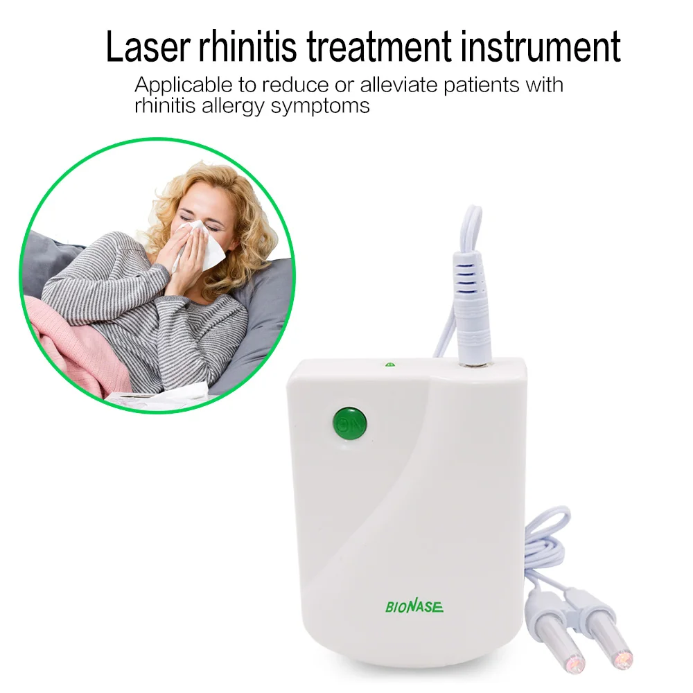 BioNase Rhinitis Therapeutic Instrument Painless Laser Low Frequency Nose Cure Health Care Therapy Massage Device Adult Child