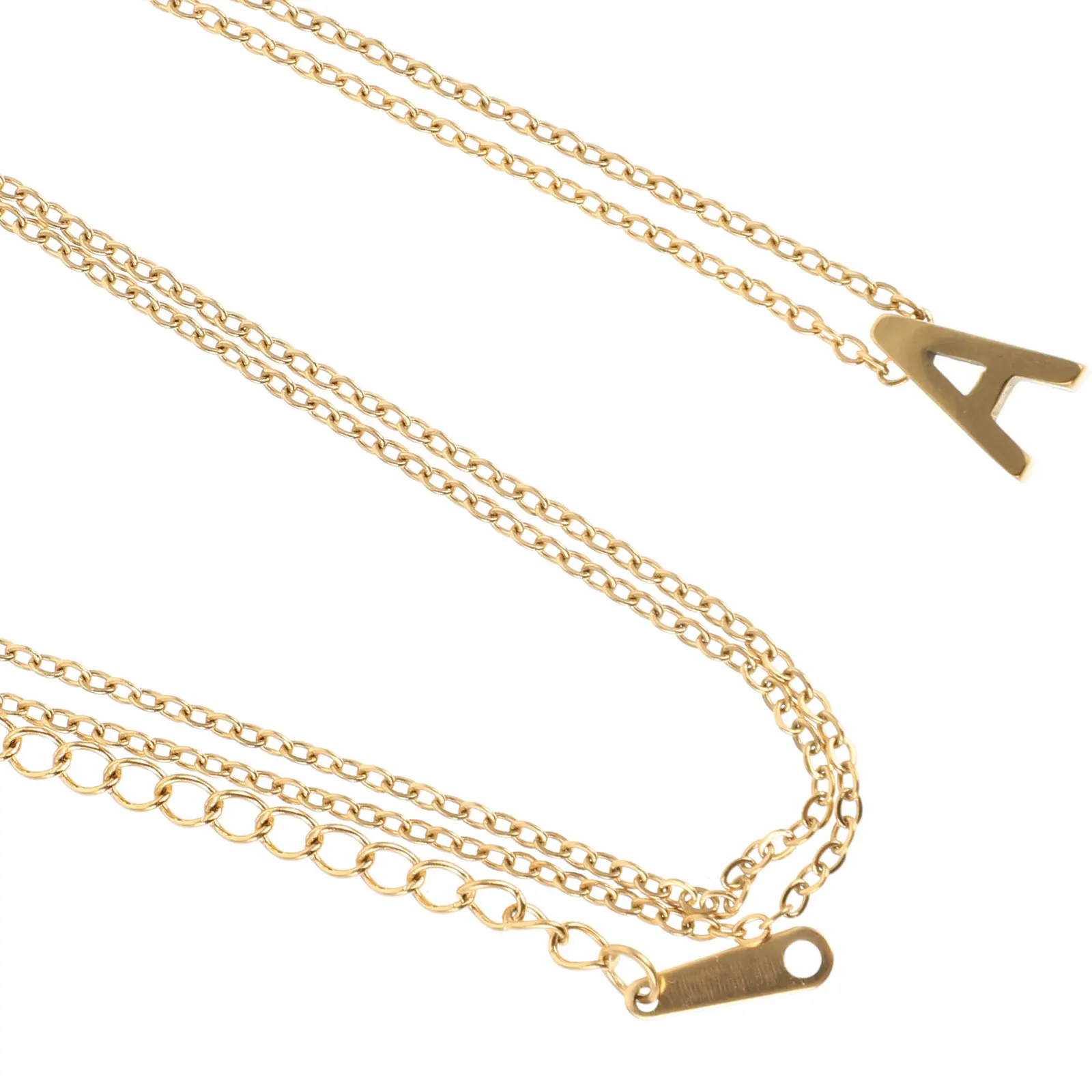 

Mirror Polished A Pendant Necklace For Women Girls Stylish Dainty Chain Jewelry Simple Elegant Letter Necklace Gift