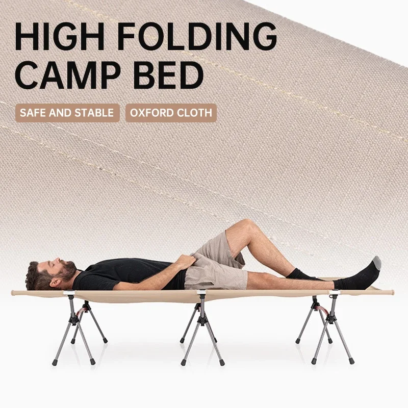 

Outdoor Bed, Adult Portable Camping Bed, Ultra Light Backpack Cot, Folding Lounge Chair for Outdoor Beach, Sunbathing, Terrace