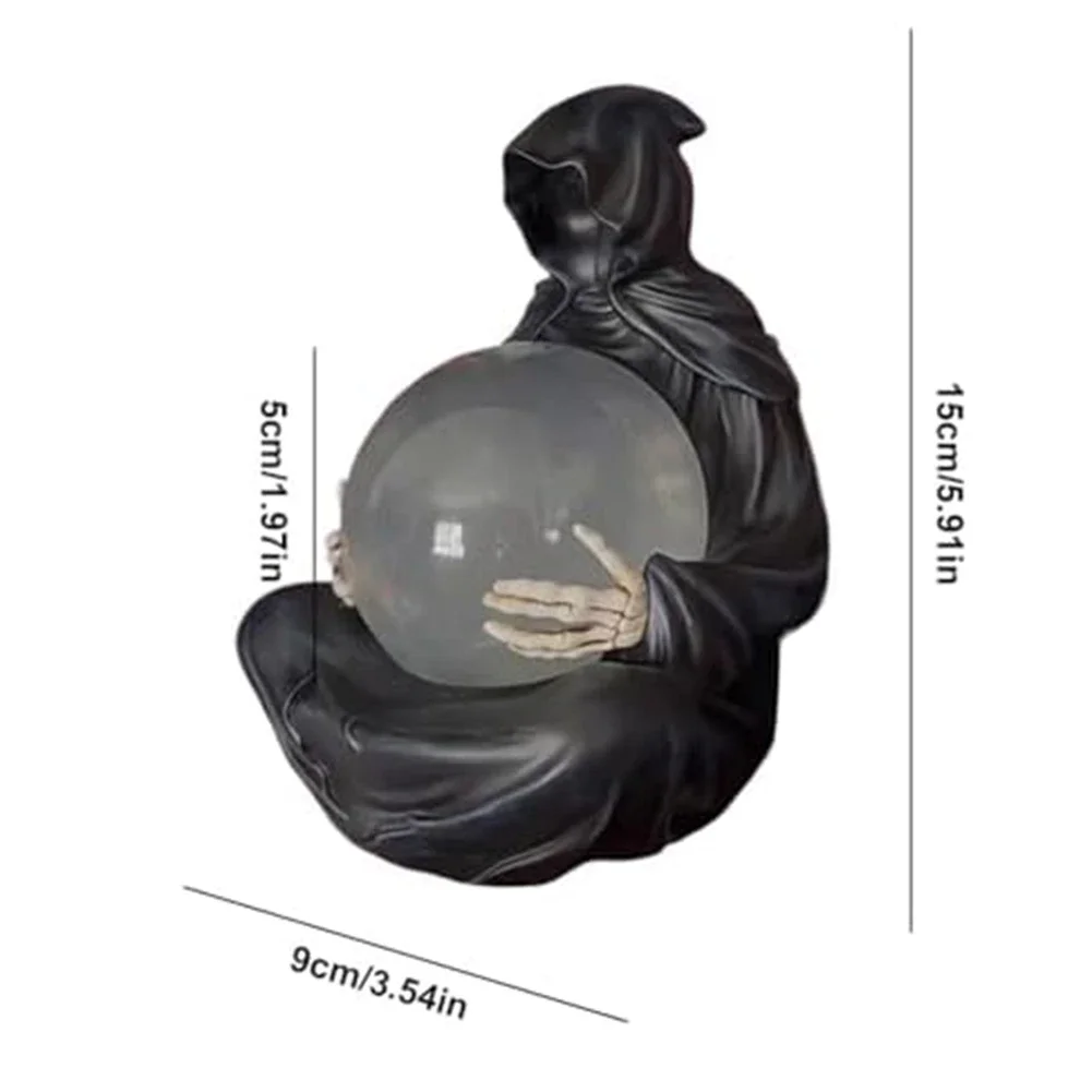 Desktop Decor Floating Glowing Ball Halloween Theme Eerie Light Decoration Enchanting Display Perfect For Collectors