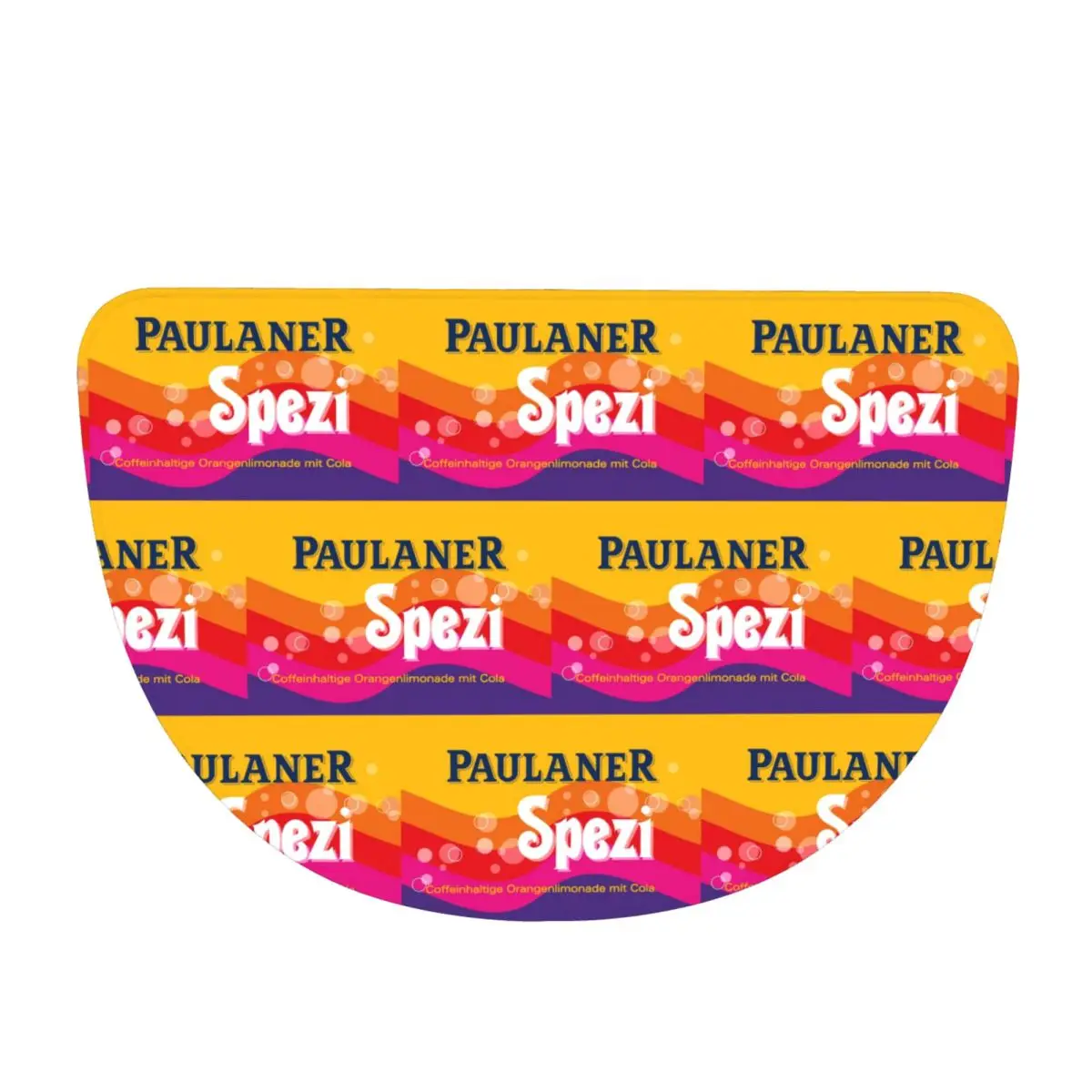 Paulaner Spezi Munich Soft Flannel Half Round Doormat Non Slip Bathroom Mat Absorbent Floor Carpet for Home Bedroom