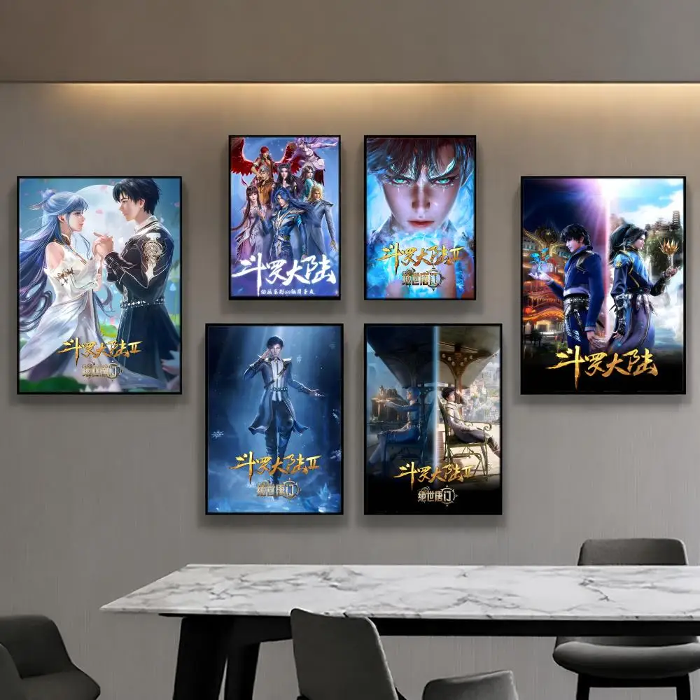 Affiches Anime Soul Land, décoration de chambre, décoration murale, sac à dos, décoration intérieure, art mural musical