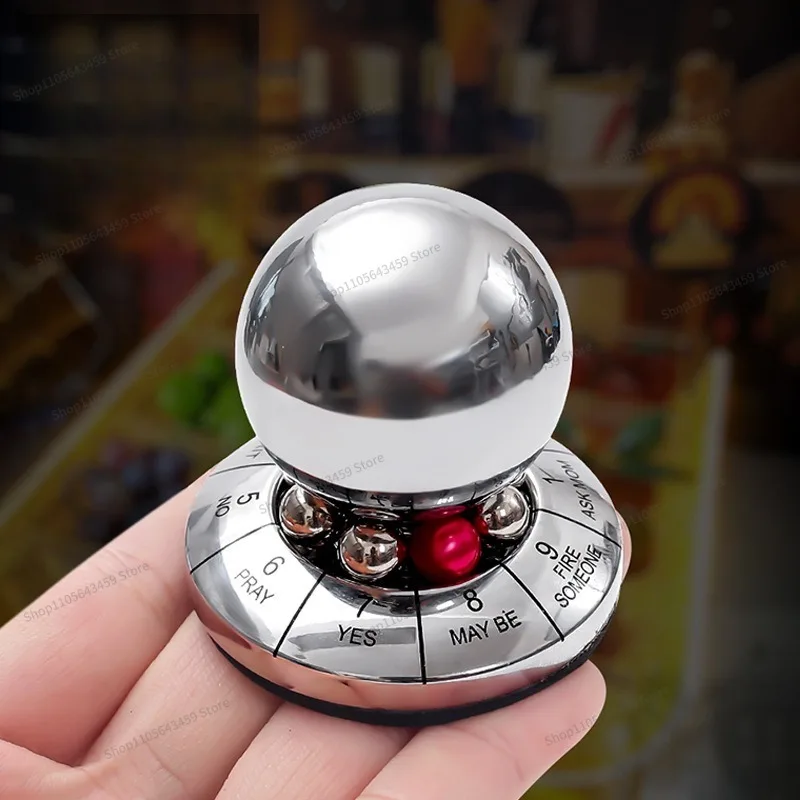 For Decision Ball Zinc Alloy Lucky Ball Rotating Metal Creative Destiny Decision Ornament Crafts