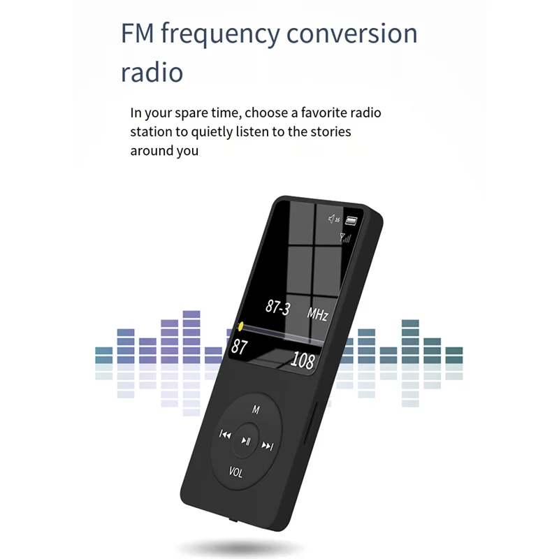 

MP4 MP3 Bluetooth Player 160X120px Mini Walkman Student 1.8 Inches Screen 64G Plug Card Sports Music Player Easy Install