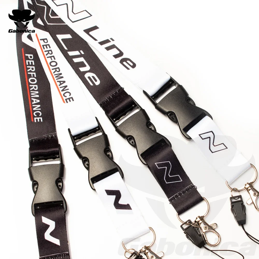 New Car Key Holders Phone Neck Straps Lanyard Car Keychain for HYUNDAI N Performance TUCSON KONA ACCENT SANTA FE Creta Kauai Eon