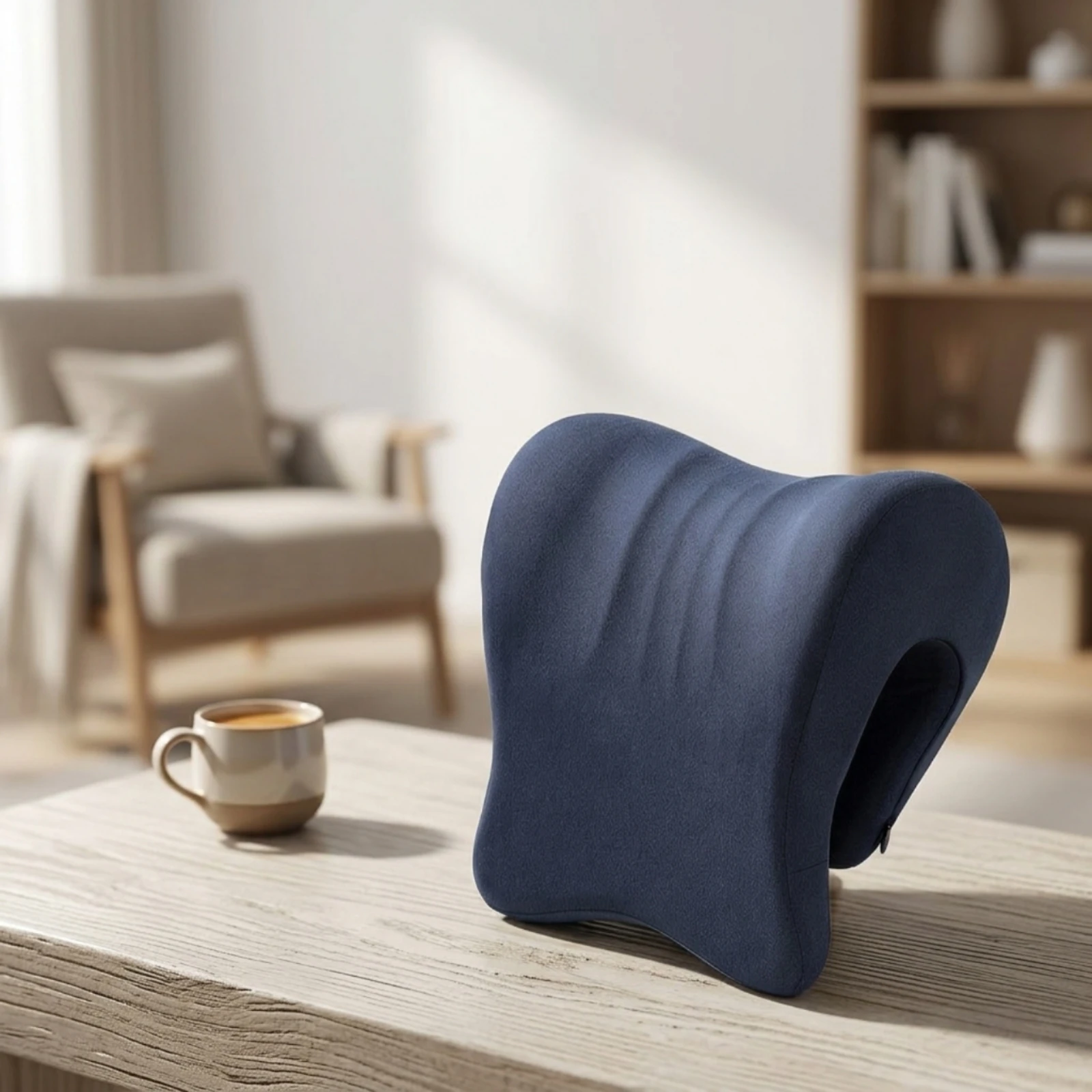 Anti-Slip Bottom Neck Support Office Rest Pillow Chair Reclining Pillow Side Sleeping Workplace Accessory