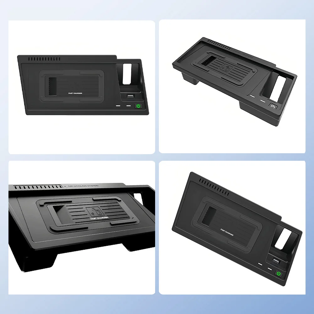 15 واط شحن لاسلكي سريع شاحن الهاتف لوحة لوحة حامل لفولكس واجن توران 2021-2025 فيلوران 2022-2025