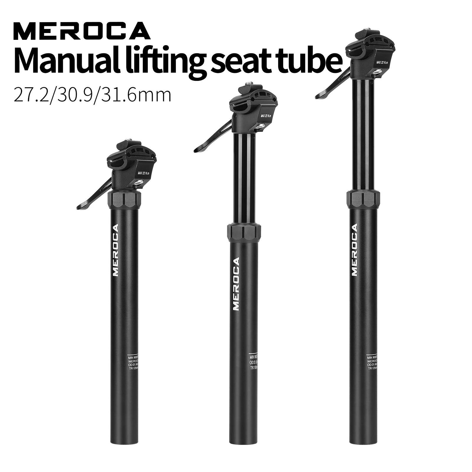MEROCA Mtb Dropper Seatpost 30.9mm\31.6mm Hydraulic Height Adjustable Road Bike Seat Post Mountain Bicycle Seat Tube image 6
