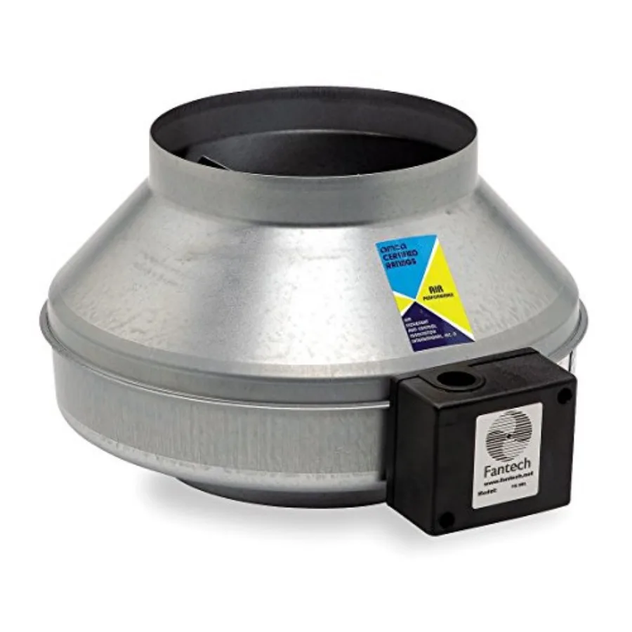 

Galvanized Steel Inline Centrifugal Duct Fan for HVAC Systems with 4-inch Duct Compatibility 120V Operation High Efficiency and