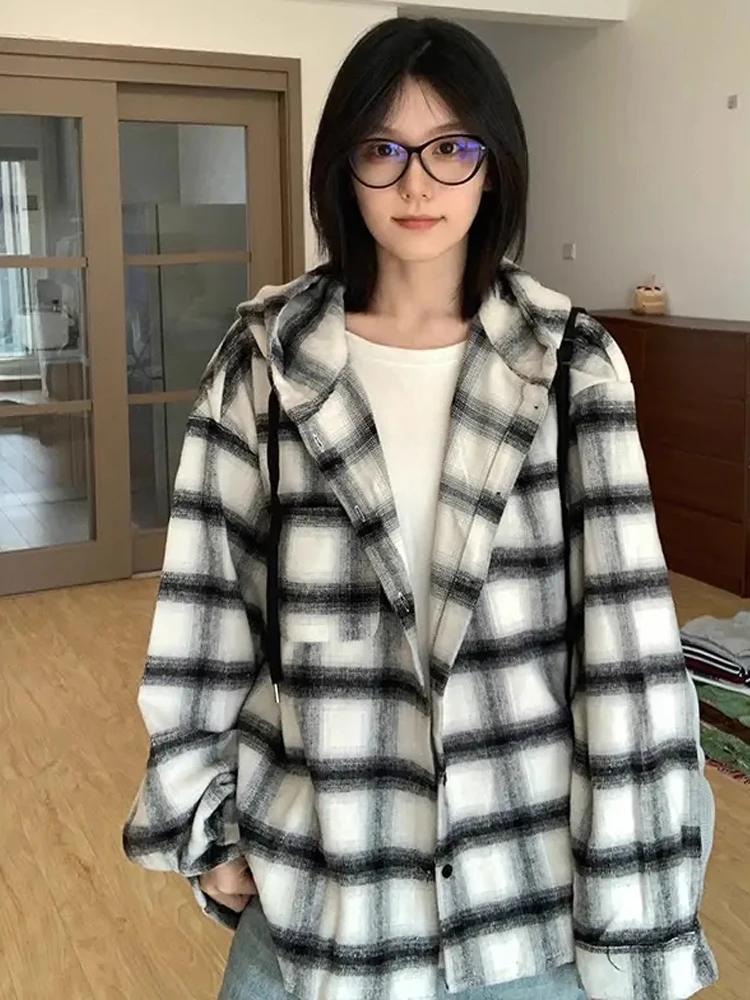 

Мужская свободная мужская куртка с капюшоном в американском стиле в стиле ретро Lazy Sle, универсальная одежда irt Haome, высококачественная осенняя одежда для пар