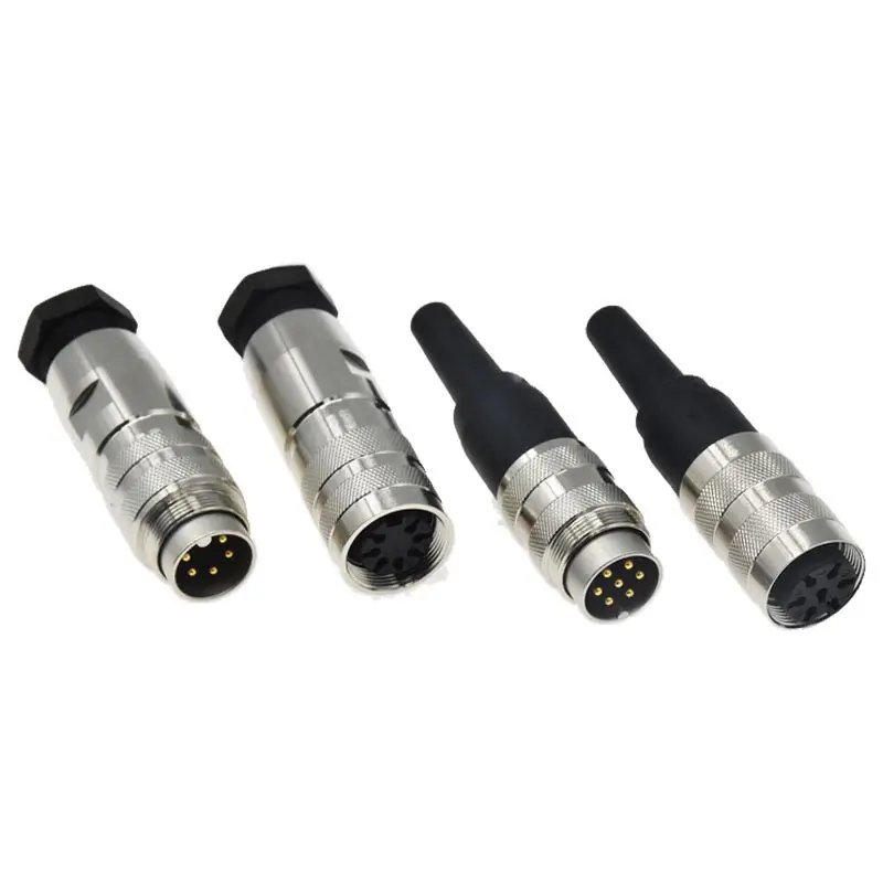 IP67 M16 Aviation Plug Waterproof 3 4 5 6 7 8 Pin Metal Circular Connector C091 J09 Male Female Connectors for Mechanical