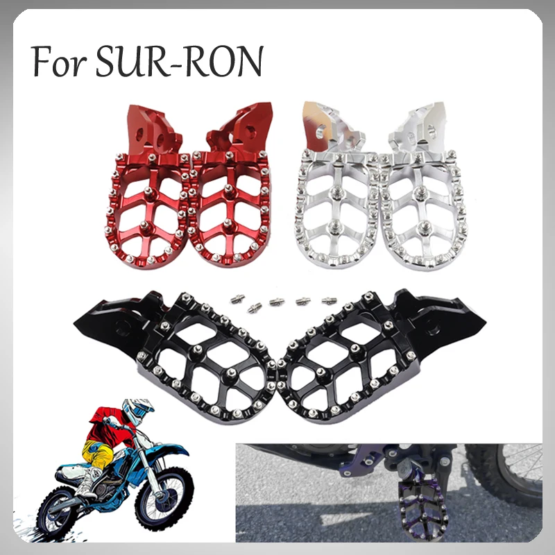 Reposapiés de Aluminio CNC 7075 para Motocicletas Sur Ron Surron Ultra Bee, Reposapiés para Bicicletas Eléctricas y de Cross