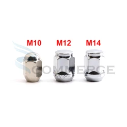 1Pcs M10/M12*1.25 M14*1.5 Chrome Wheel Hub Nut For ATV Scooter UTV Buggy Quad Bike BuggyVehicle Moto Alloy Aluminum Rim Wheel