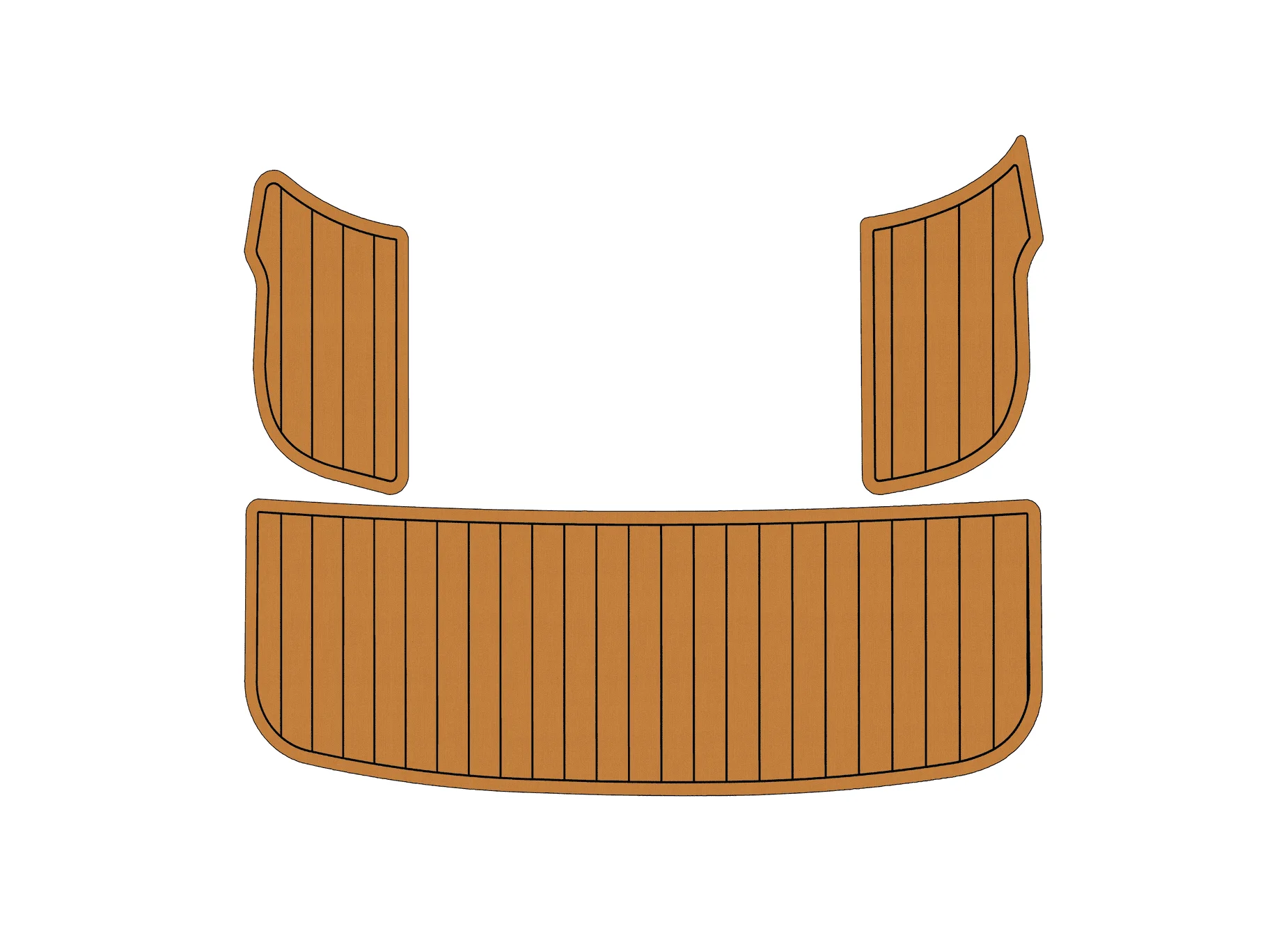 

2005-2008 Кобальт 272 1/4 дюйма, 6 мм, пена EVA, нескользящий морской коврик из тикового дерева из ПВХ, водный ковер, морской пол