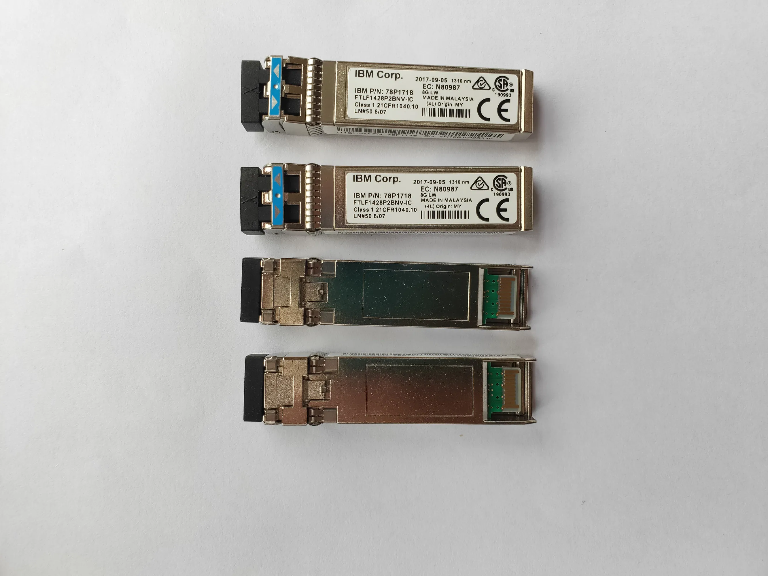 Módulo IB-M Corp SFP 10KM 8G Módulo de fibra óptica/FTLF1428P2BNV-IC 78P1718 80987 1310NM SFP + 8GB 10KM Transceptor de fibra