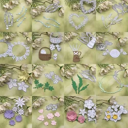 Flower decoration Metal Cutting Dies Stencils For DIY Scrapbooking Decorative Embossing Handcraft Die Cutting Template