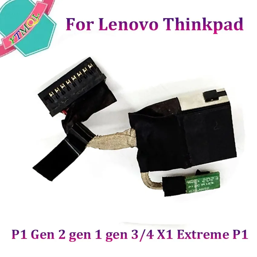1Pcs For Lenovo ThinkPad P1 Gen 1/2/3/4 X1 Extreme P1 01YU754 Laptop DC Power Connector Jack Flex Cable for Laptop Repair