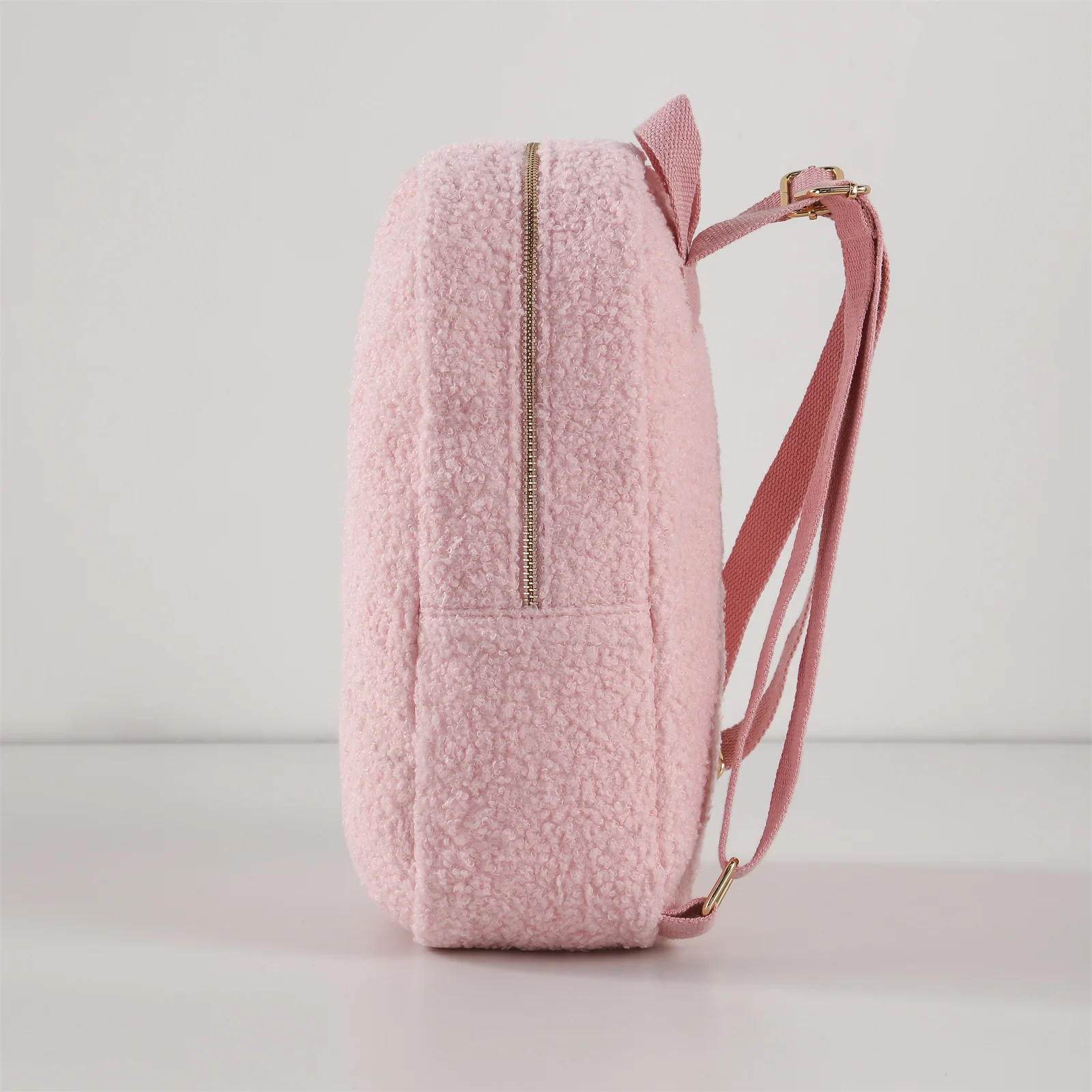 Mochila de pelúcia Faux Fur para meninas e mulheres, mochila Sherpa Fleece, linda mochila peludo, bolsa pré-escolar