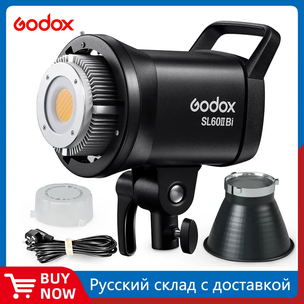 Godox SL60IIBi COB LED Video Light 2800-6500K 2.4G Wireless