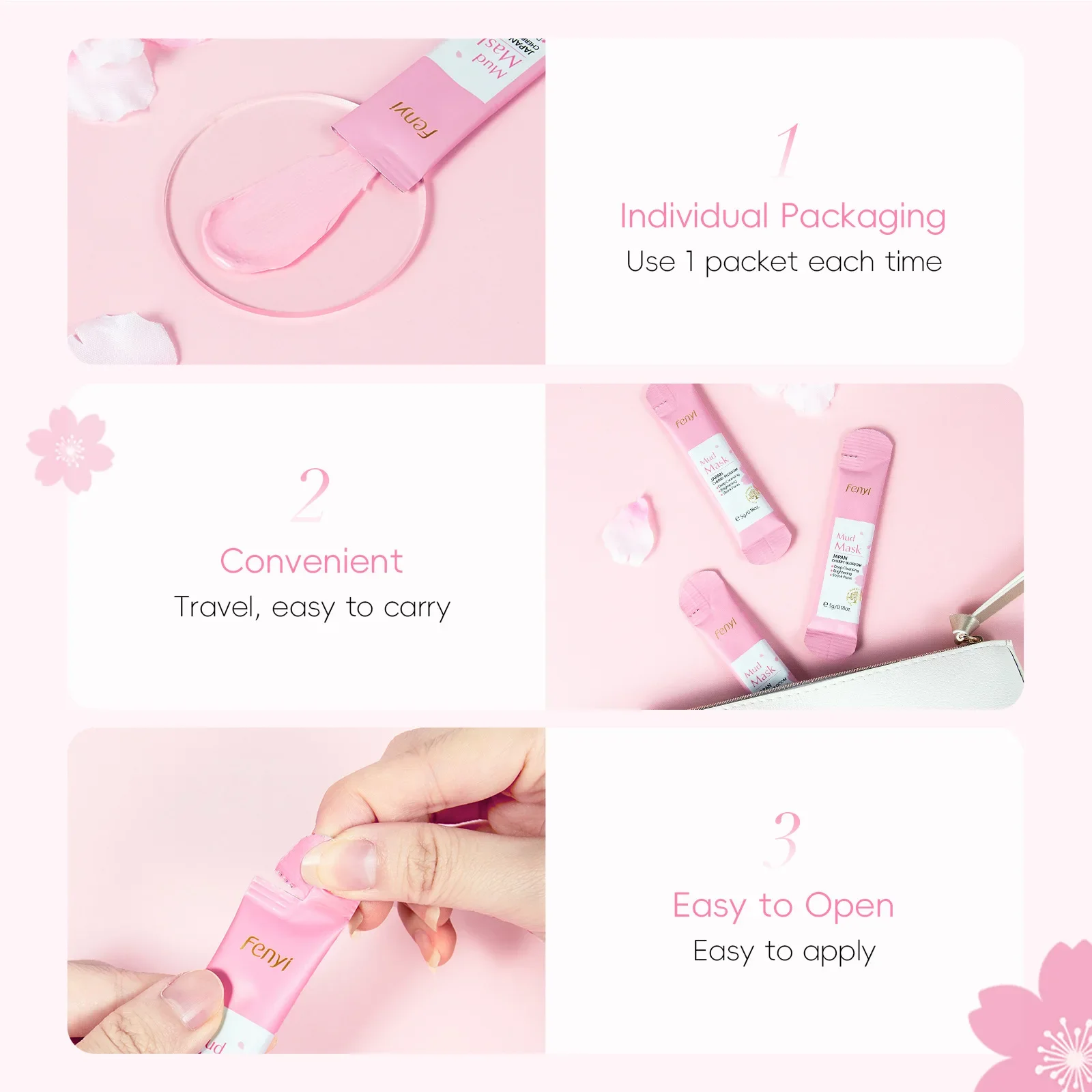 Sakura Moisturizing Facial Mask 20-Pack 5