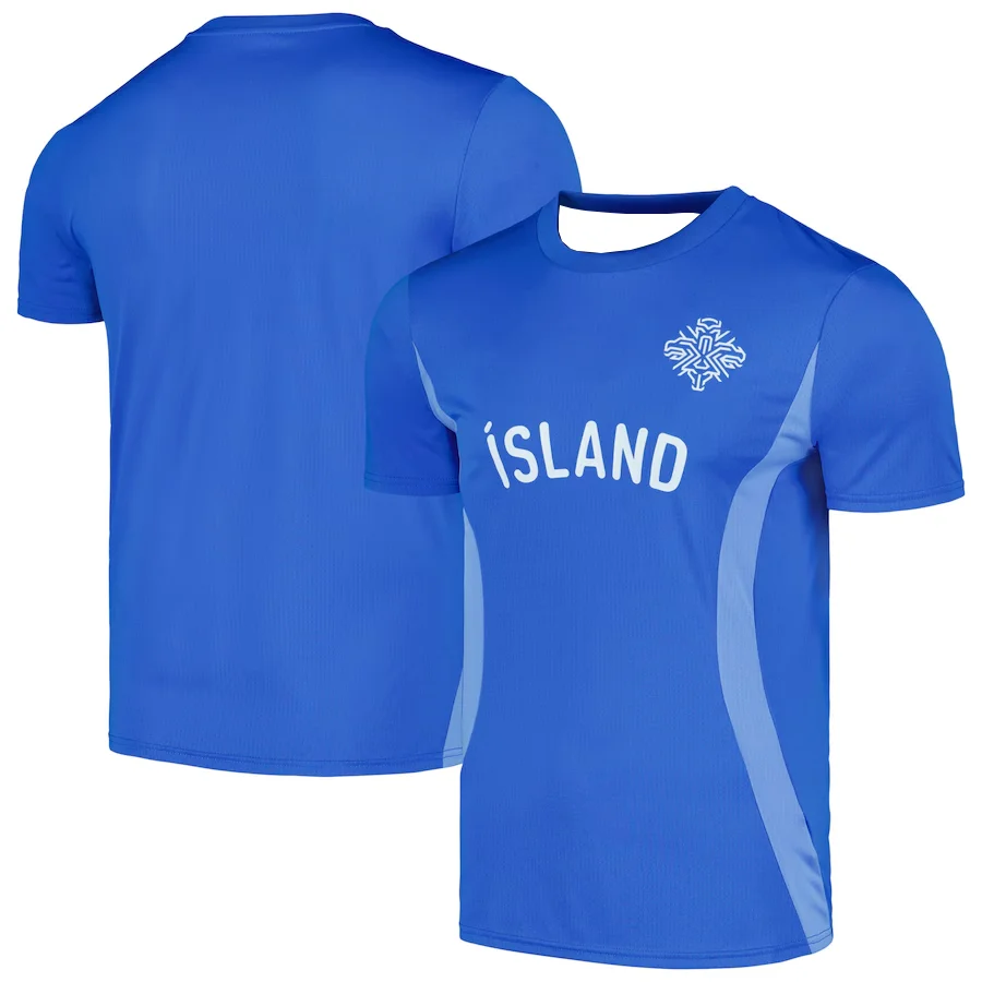 

2025 Iceland Nationa Football T Shirt Jersey Unisex Summer Outdoor Sport Quick Dry Casual Loose Breathable Fashion Jersey Tops