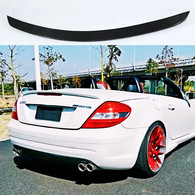 For 2005-2010 Benz SLK R171 SLK200 SLK35 SLK280 SLK300 ABS Plastic Rear Trunk Lid Spoiler Wings Car Exterior Tuning Accessories