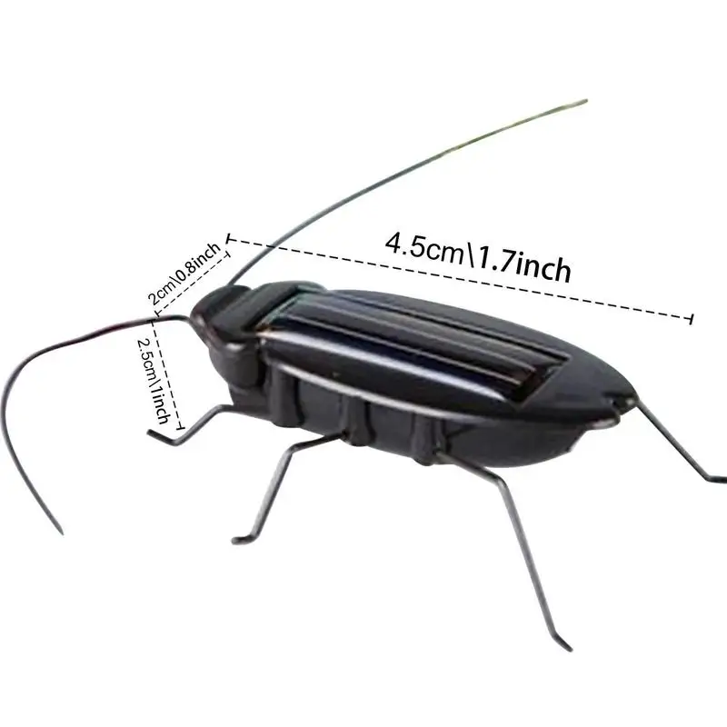 New Solar InsectBug Educational Solar Powered Cockroach Robot Toy Required Gadget Car Gift Solar Toys No Batteries For Kids Gift