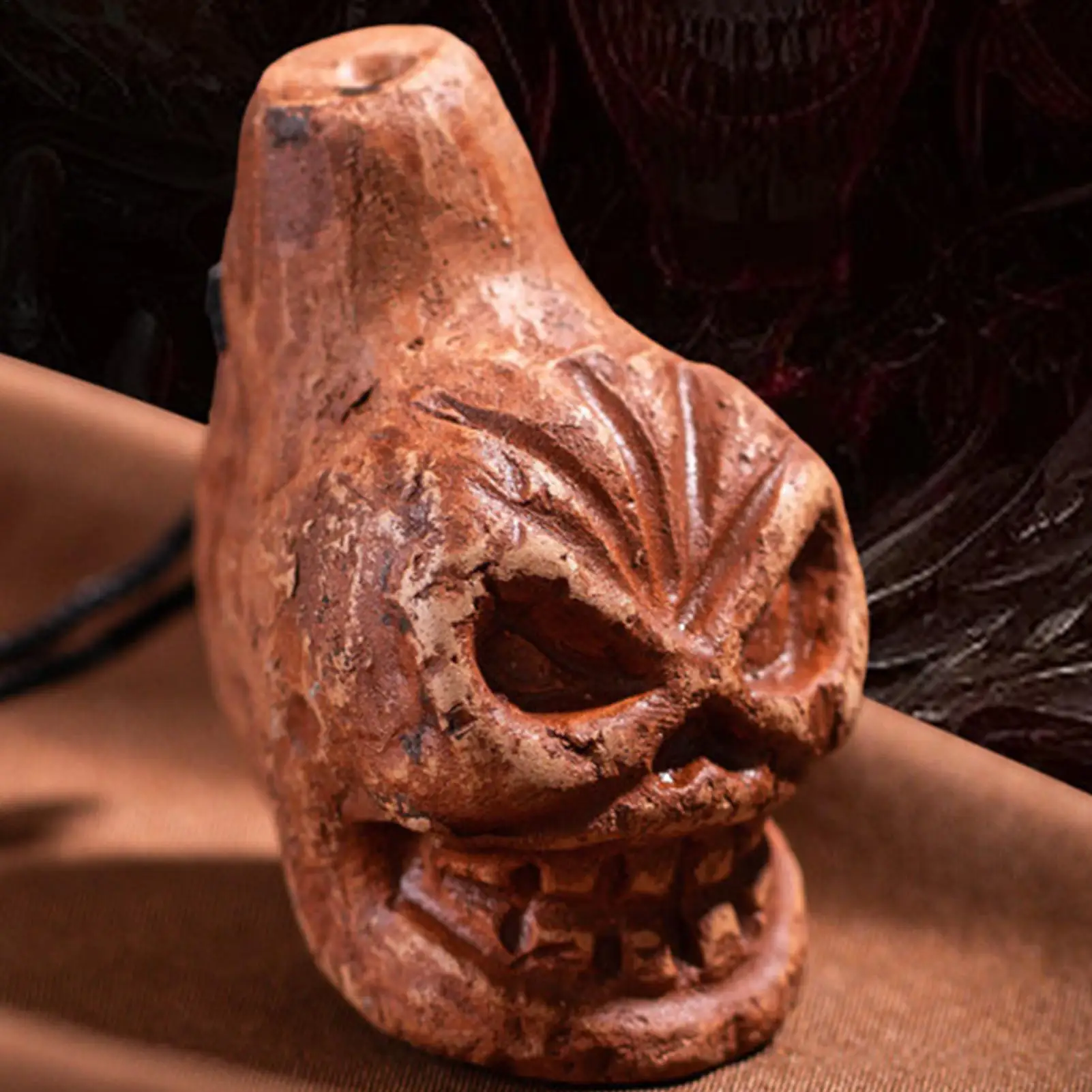 صفارة مزحة مع صوت صراخ بشري، تأثير صوتي ممتع للنكات والخوش المضحكة، لعبة مبتكرة من السيراميك لحفلات الهالوين