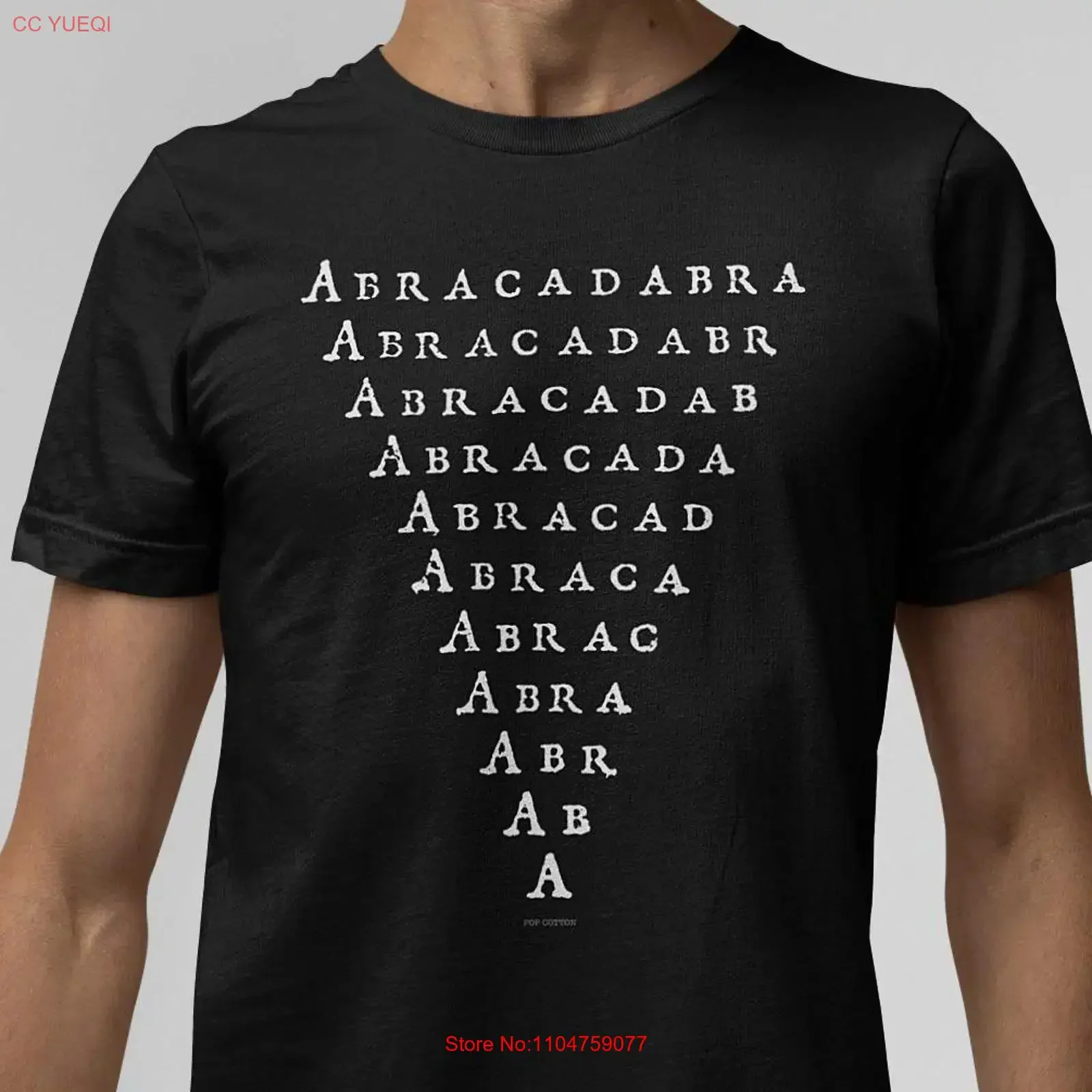 Vintage Abracadabra Triangle Pop Cotton T Shirt vintage Washed Versatile Soft Slightly Top For Everyday Wear streetwear Unisex