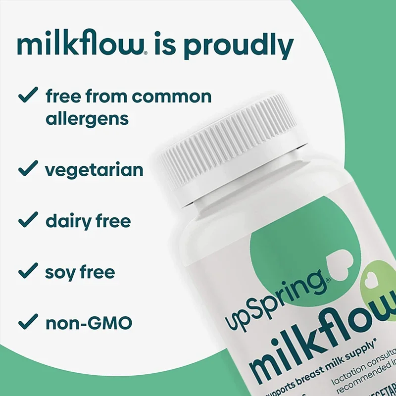 كبسولات مكملات الرضاعة النسائية، تدفق الحليب للرضاعة الطبيعية، مع الحروف لدعم إنتاج حليب الثدي الصحي