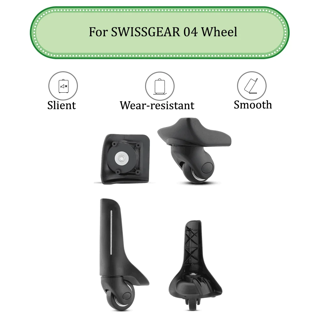 For SWISSGEAR 04 Universal Wheel Replacement Suitcase Silent Smooth Shock Absorbing Durable Wheel Accessories Wheels