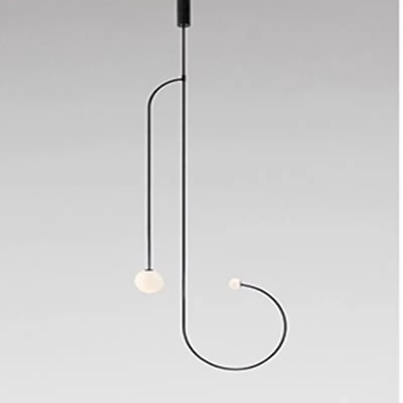 مصمم غرفة المعيشة حائط الخلفية الثريا الشمال الحد الأدنى غرفة نوم السرير متجر الأزياء مطعم بار هندسية