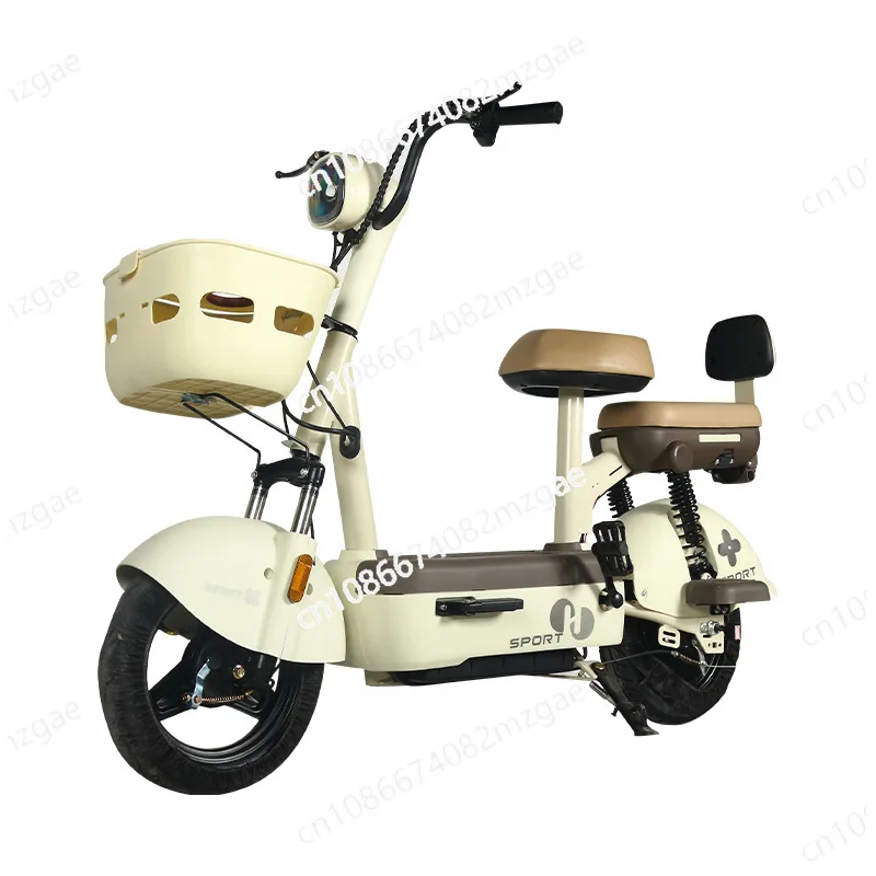 Lovely adult electric car with a front storage basket and a rear seat 48V battery car small tram