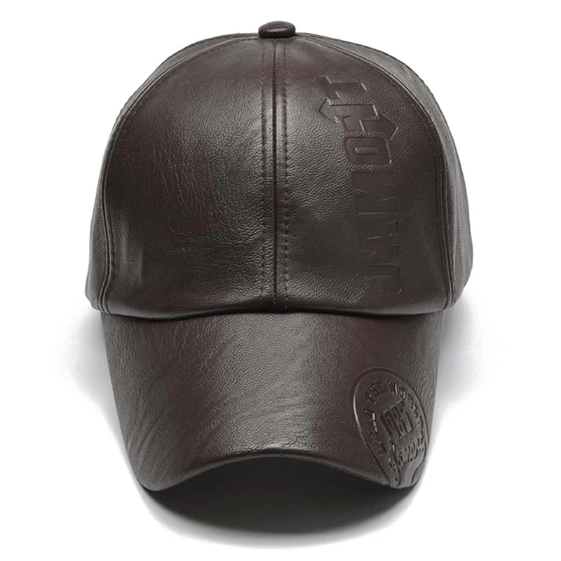 Unisex 1985 Imprinting Leather Baseball Caps Spring and Autumn Outdoor Adjustable Casual Hats Sunscreen Hat