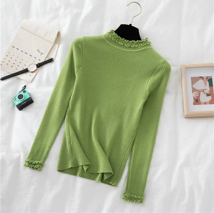 Women Summer V-Neck Bandage Lace Up Strap Knitted Sweater Shirt New Lady Short Elastic Slim Pullover Drawstring Chic Blouse Tops