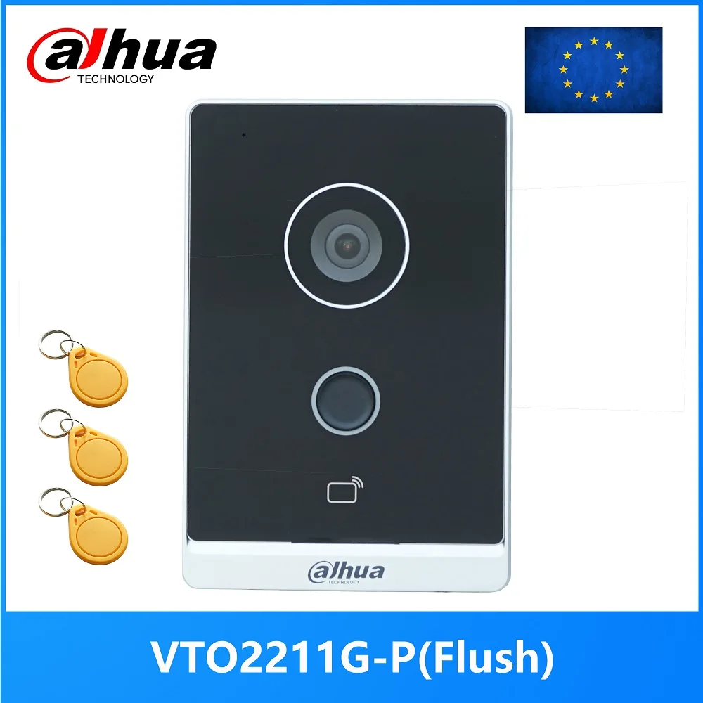 Dahua-VTO2211G-P de puerta IP 802.3af, intercomunicador de vídeo, teléfono, nube P2P, estación de Puerta